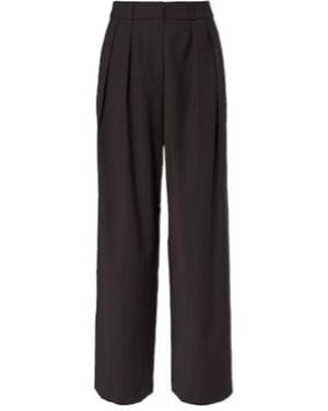 Frankie Shop Ripley Pleated Wide-Leg Pants - Black