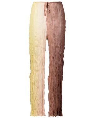 Erika Cavallini Semi Couture Logo Casual Trousers - Multicolour