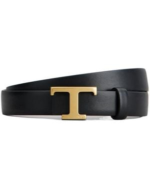 Tod's T Plaque Reversibile Belt - White
