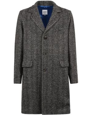 Aspesi Single Breasted Lapel Collared Coat - Gray