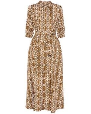 Max Mara Print Dress - Natural