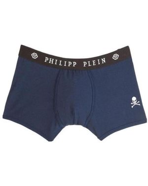 Philipp Plein Logo Detail Knickers - Blue