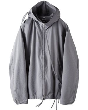 Post Archive Faction PAF Plaid Casual Jacket - Grey