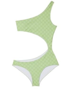Gucci Gg Stretch Jersey Swimsuit - Green