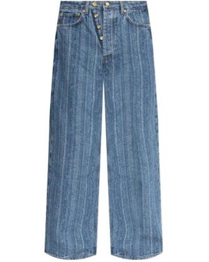 Ganni Wide Leg Jeans - Blue