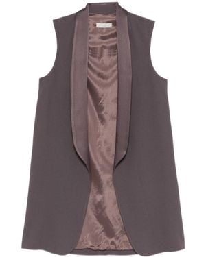 Antonelli Shawl-Collar Vest - Purple