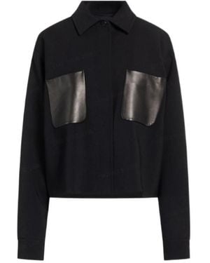 Max Mara Minimalist Longsleeve Wool Shirt - Black