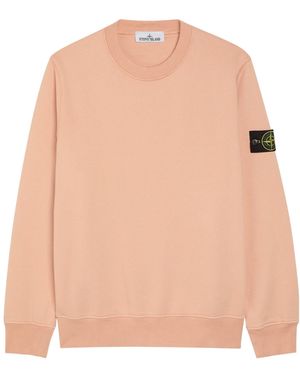 Stone Island Thick Cotton Sweatshirt - Pink