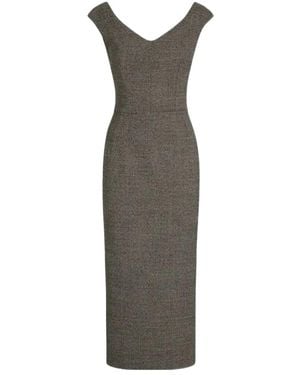 Dolce & Gabbana Wool-Blend Midi Dress - Multicolor