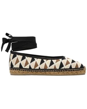 Castañer Low-Heeled Pati With Studs in Black | Lyst