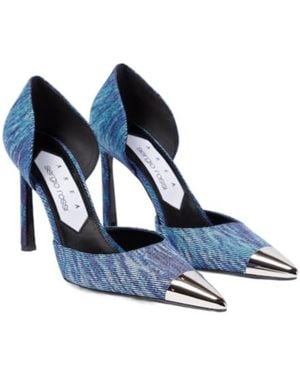 Area X Sergio Rossi Denim Pumps - Blue