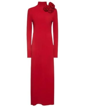 Magda Butrym Long Jersey Dress - Red