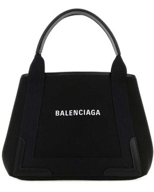 Balenciaga Small Cabas Tote Bag - Black