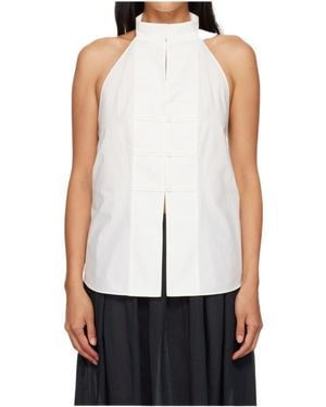 St. Agni Backless Top - White