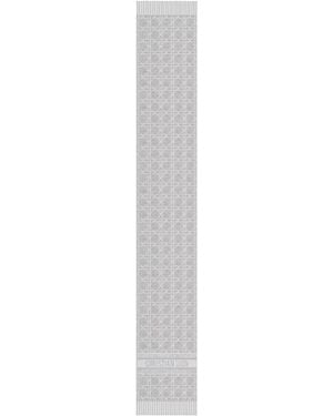 Dior Cannage Scarf - White