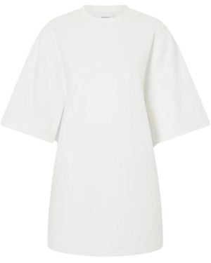 Wardrobe NYC Heart-Cutout Mini T-Shirt Dress - White