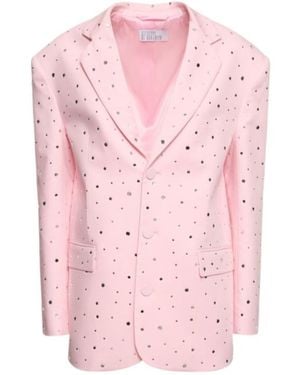 GIUSEPPE DI MORABITO Single-Breasted Long Sleeve Suit Jacket - Pink