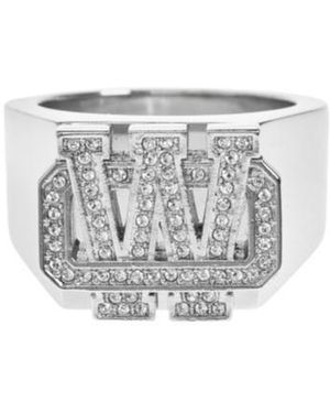 Off-White c/o Virgil Abloh Bling Embellished Ring - White