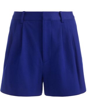 Alice + Olivia Conry Pleated Short - Blue