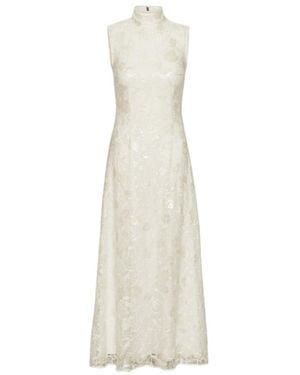 ROTATE BIRGER CHRISTENSEN Sequin-Lace Maxi Dress - White