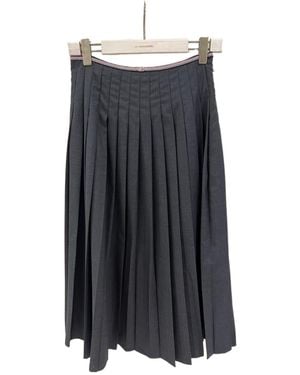 Thom Browne Pleated Skirt - Black