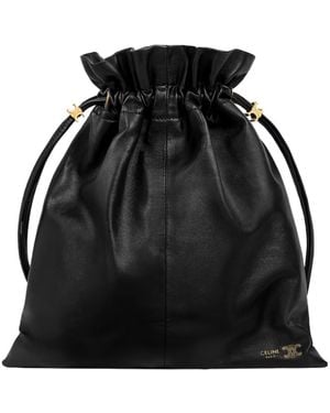 Celine Small Crystal Pouch - Black