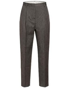 Tory Burch Two-Tone Tapered Pants - Gray