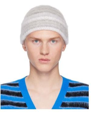 Marni Brushed-Finish Beanie - Blue