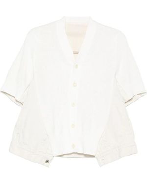 Sacai Buttoned Cardigan - White