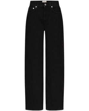 Loulou de Saison Samur Relaxed Straight-Leg Jeans - Black