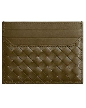 Bottega Veneta Intrecciato Piccolo Horizontal Card Case - Green