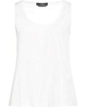 Weekend by Maxmara Solid-Colored Sleeveless Top - White