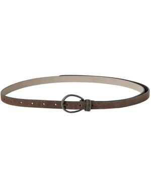 Brunello Cucinelli Monili Chain-Detail Leather Belt - White