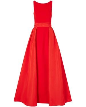 Carolina Herrera Silk-Faille Gown - Red