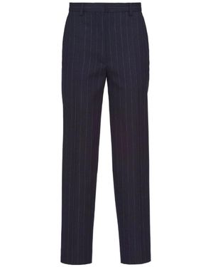 Prada Pinstriped Trousers - Blue