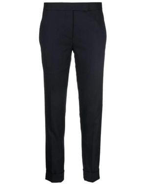 Thom Browne Rwb Detailed Cropped Pants - Blue
