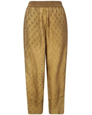 Uma Wang Palmer Jacquard Trousers - Natural