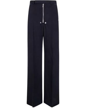 Rick Owens Zipped Trousers - Blue