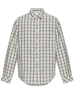 Samsøe & Samsøe Checked-Pattern Shirt - Grey