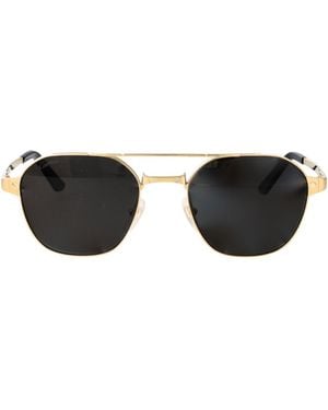 Cartier Rimless Geometric Sunglasses - Black