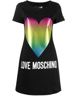 Moschino Logo T-Shirt Dress - Black