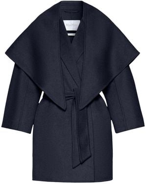Max Mara Long-Sleeved Coat - Blue
