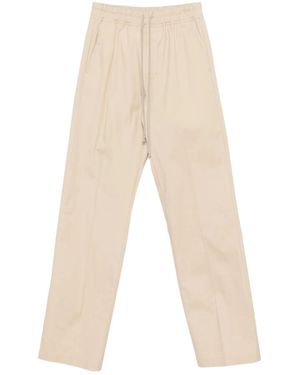 Rick Owens Drawstring-Fastening Flap-Pocket Trousers - Natural