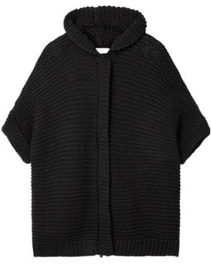 Brunello Cucinelli Hooded Cardigan - Black