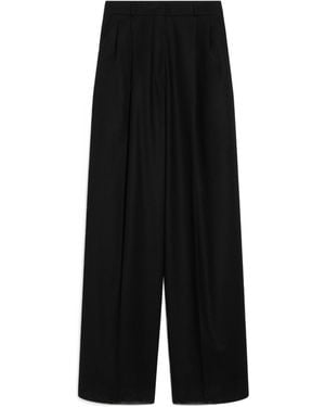 Sportmax Kiens Belted Wide Leg Trousers - Grey