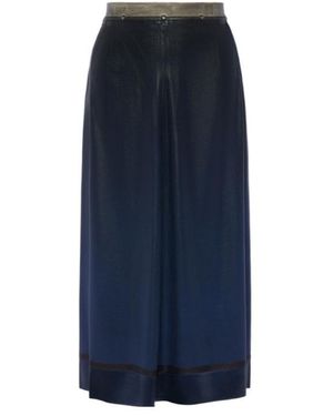 Maison Margiela Shimmer Midi Skirt - Blue
