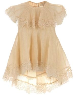 Zimmermann Ascent Lace Flutter Top - Natural