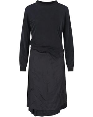 Maison Margiela Long Sleeved Dress - Black