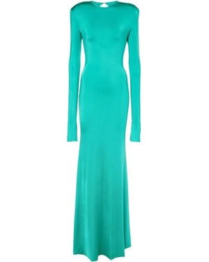 Victoria Beckham Long-Sleeved Dress - Green