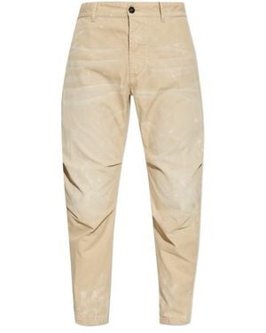 DSquared² Cotton Pants - Natural